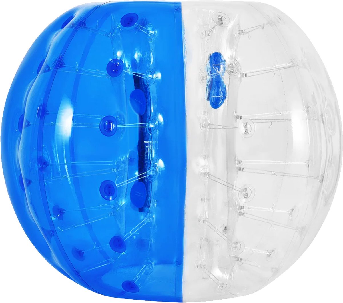 Bumperball Klassiek 150cm Blauw TPU Materiaal Bubble Voetbal Opblaasbaar