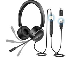 New bee PC Headset with Microphone USB/3.5 mm