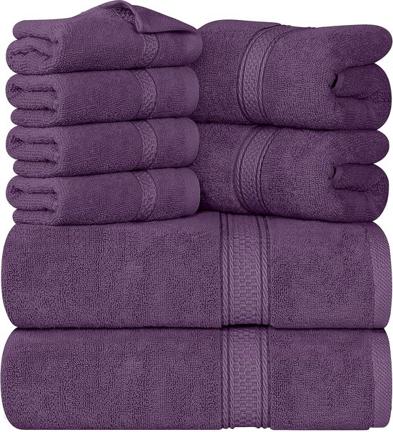 Handdoeken - Katoenen handdoekenset - 2 badhanddoeken, 2 handdoeken en 4 washandjes - 600 g/m2