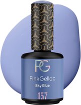 Pink Gellac Blauwe Gel Nagellak 15ml - Gelnagellak - Gelnagels Producten - Gel Nails - Gelnagel - 157 Sky Blue