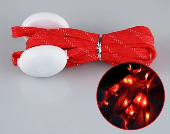 New Age Devi - LED Veters - Rood - Lichtgevend Nylon