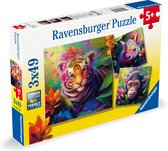 Ravensburger puzzel Jungle Babies - Drie puzzels - 49 stukjes - kinderpuzzel