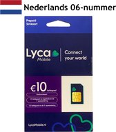 Carte Sim prépayée Lycamobile - Carte Sim prépayée - Après recharge 10 euros Crédit d'appel - 2 pièces | Sans inscription