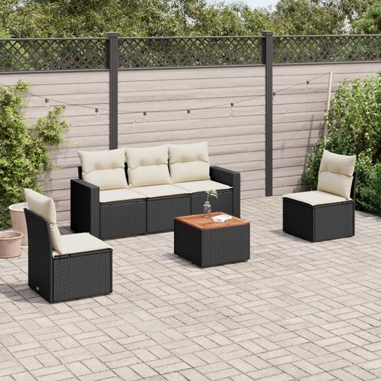vidaXL-6-delige-Loungeset-met-kussens-poly-rattan-zwart