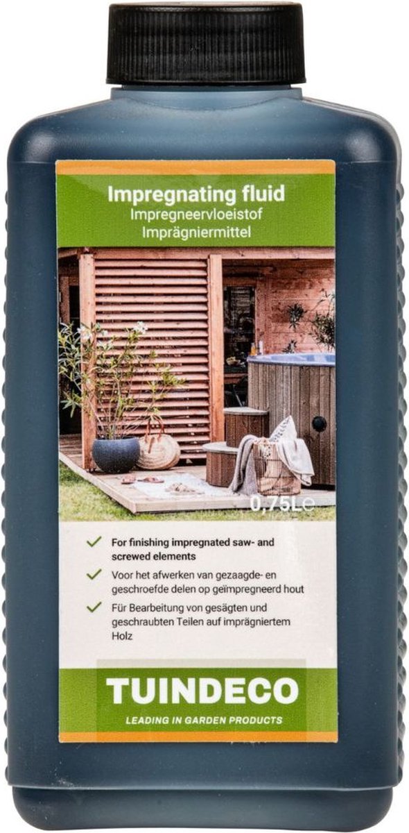 Impregneervloeistof - Groen - 0,75 liter - Groen - Tuindeco