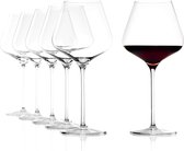 rode wijnglazen, 708 ml, rode wijnglazen, set van 6, elegant kristalglas, wijnglazen, vaatwasmachinebestendig, uitstekende kwaliteit