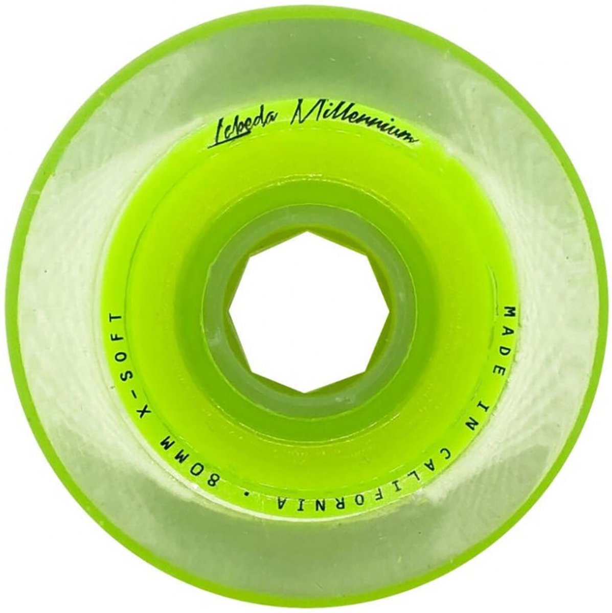 Labeda Millenium X-soft Schaatswielen Geel 80 mm