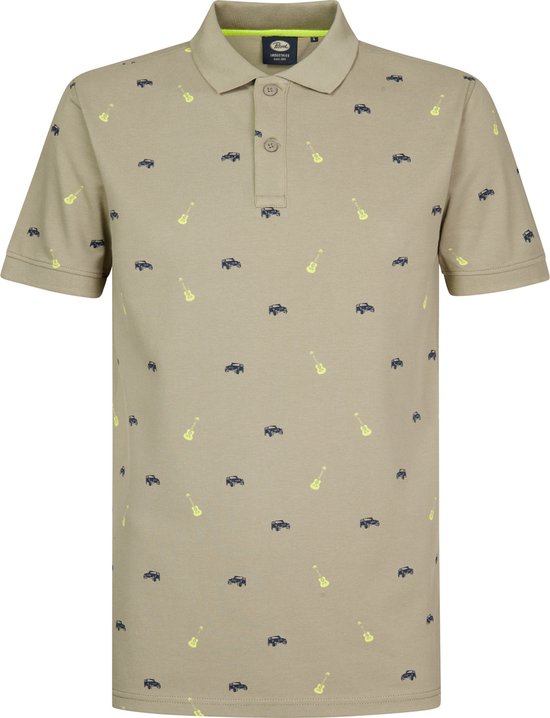 Petrol Industries - Heren All-over Print Polo Celestia - Groen - Maat L