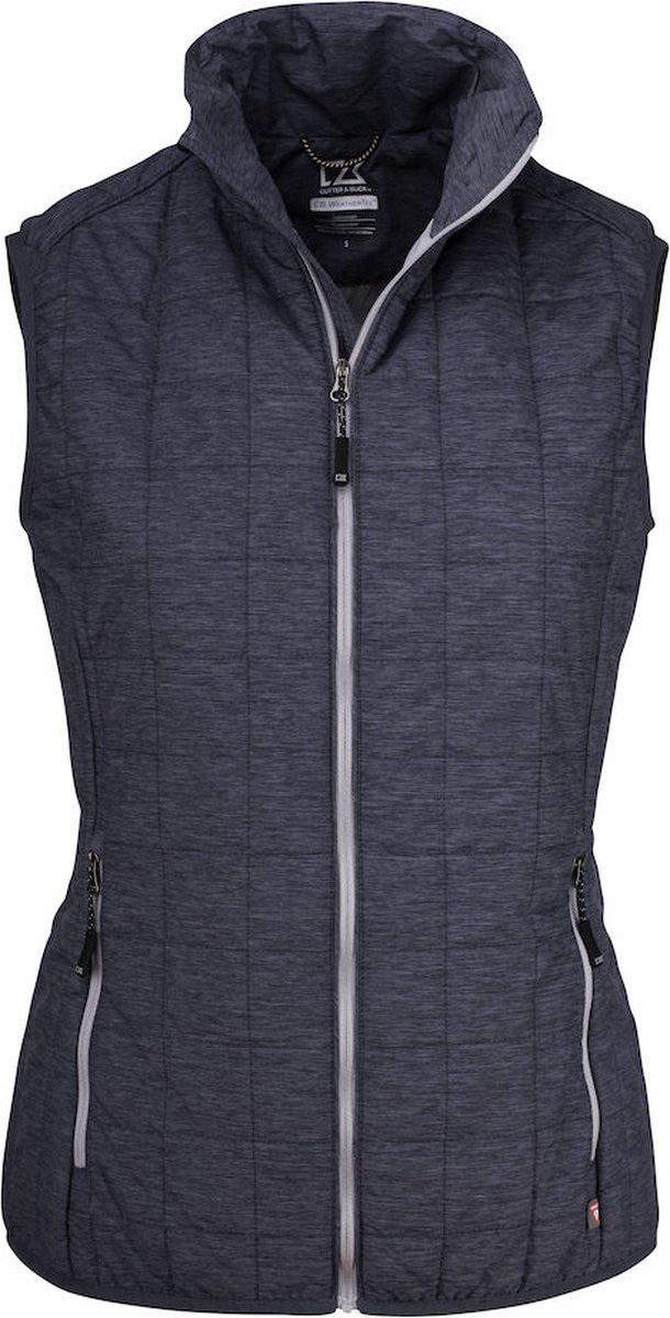 Cutter & Buck Rainier Vest Dames 351409 - Antraciet Navy Mélange - M