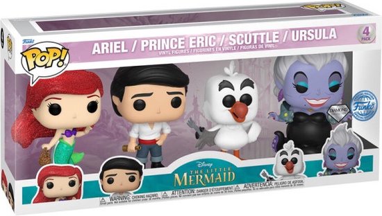 Funko - 4-Pack - Disney The Little Mermaid - Diamond Collection - Special Edition