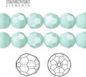 Swarovski Elements, 24 stuks Swarovski ronde kralen, 6mm, mint alabaster (5000)