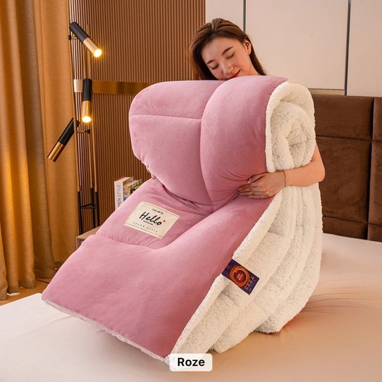 SHANNA Zachte Warme Konijn Pluche Fleece Dekens Dik 1000 g/m² Plaids voor Bank Grote Pluizige Veelzijdige Deken Bed Plaid voor Slaapkamer, Bank, Reizen, Kinderen, Kamperen (Donkergrijs, 180 x 230 cm