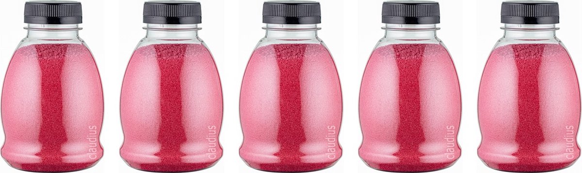 Goedkoopste Scrubzout Fruity melon - 375 gram - Fles met zwarte dop - set van 5 stuks - Hydraterende Lichaamsscrub