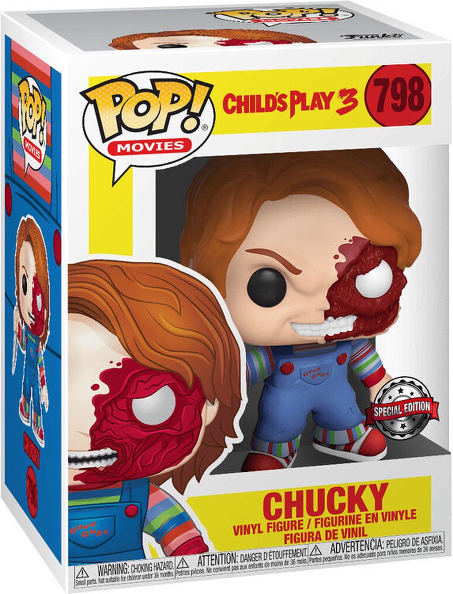 Funko Pop! Movies: Child´s Play Chucky Half (BD) Exclusive Special Edition