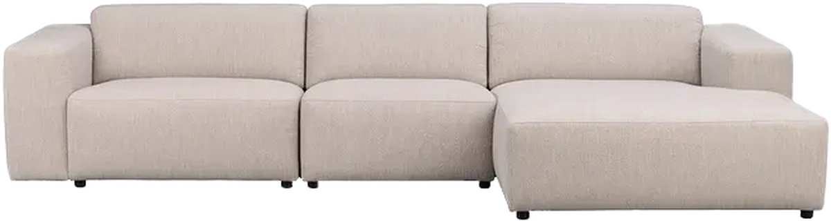 Rowico Home Willard gestoffeerde 4-zits hoekbank lichtbeige - rechts - 312 cm