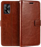 Étui à livre pour Oppo A54 5G & Oppo A74 5G marron
