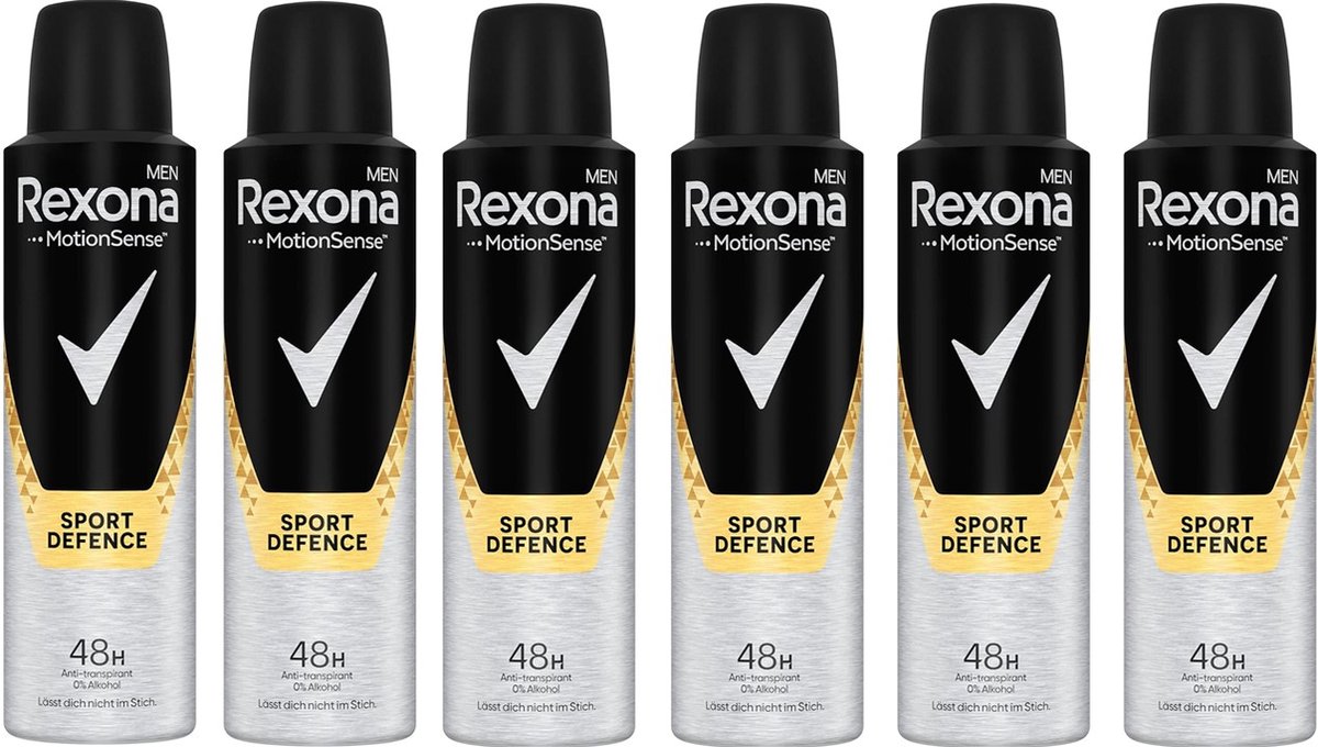 Goedkoopste Rexona Sport Defence Deo Spray - 6 x 150 ml
