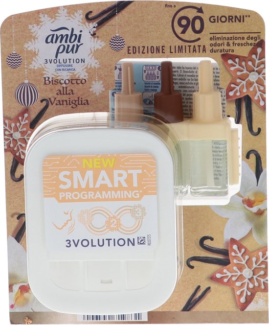 Voordeelverpakking 4 X Ambi Pur 3Volution Apparaat+Navul Vanilla cookie (6074)