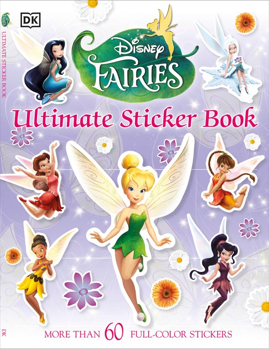 Disney Fairies Ultimate Sticker Book met meer dan 60 full-color stickers, met Tinkelbel en andere feeën.