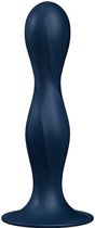 Satisfyer - Double Ball-R - Verzwaarde Dildo met Bewegende Metalen Kogels - Blauw