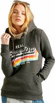 Superdry Vintage Logo Over Capuchon Zwart XS Vrouw