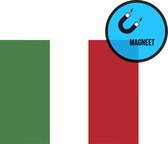 Koelkastmagneet/ auto magneet | Vlag Italië | 10 x 7 cm | Italiaans | Sterke magneten | Italia | Italy | Italiano | Toscane | Flag | Rome | Whiteboard | 1 stuk