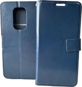 Portemonnee Book Case Hoesje Geschikt voor: Motorola Moto G9 Play & E7 Plus - Blauw