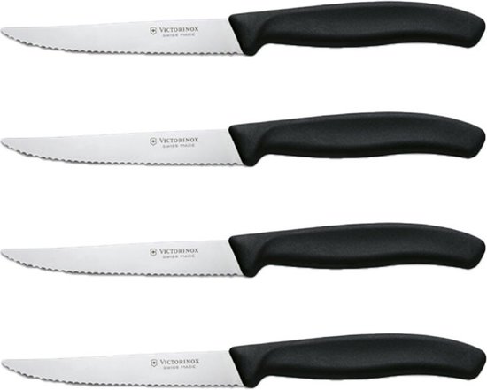 Foto: Victorinox swiss classic steakmessenset 4 delig zwart