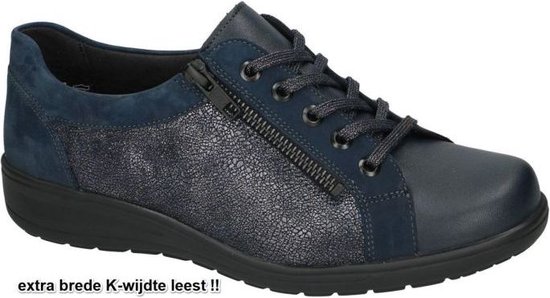 Solidus -Dames - blauw donker - sneakers - maat 39.5