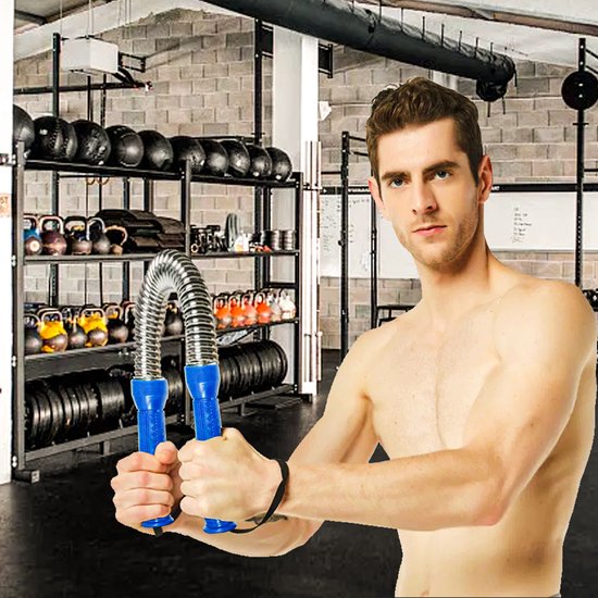 Lacers Petrolline Power Twister 30Kg schwarz – Biegehantel für Arm und Unterarm, Bizeps und Brustübungen/Krafttraining, Sportgerät & Fitness - Armtrainer, Spannfeder, Widerstandsfeder, Königsfeder