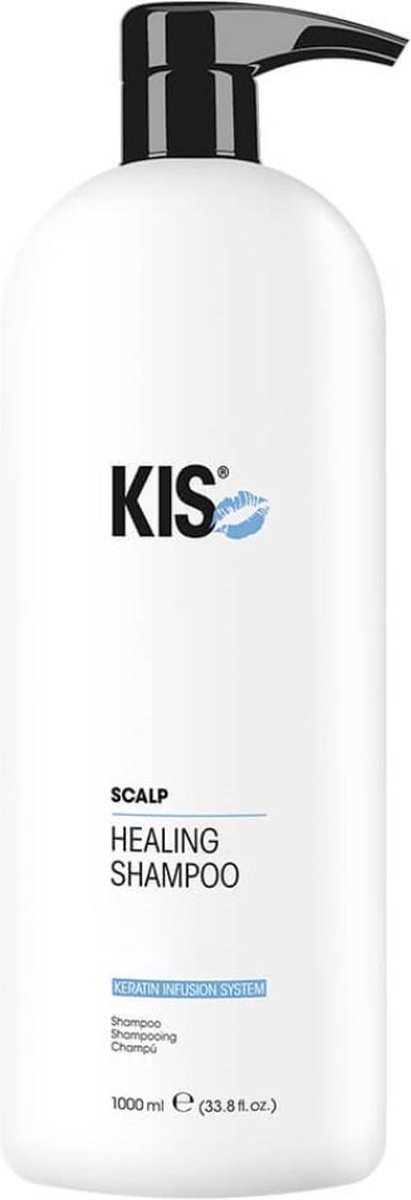 KIS Kerascalp Healing Shampoo-1000 ml - Normale shampoo vrouwen - Voor Alle haartypes