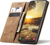Hoesje geschikt voor Samsung Galaxy S24 Plus - Book Case Leer Slimline Bruin