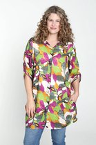 Paprika Lange hemd in viscose met camouflageprint