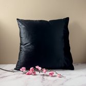 Fluwelen Kussenhoes | Zwart | Velvet - Fluweel | 45 x 45 cm
