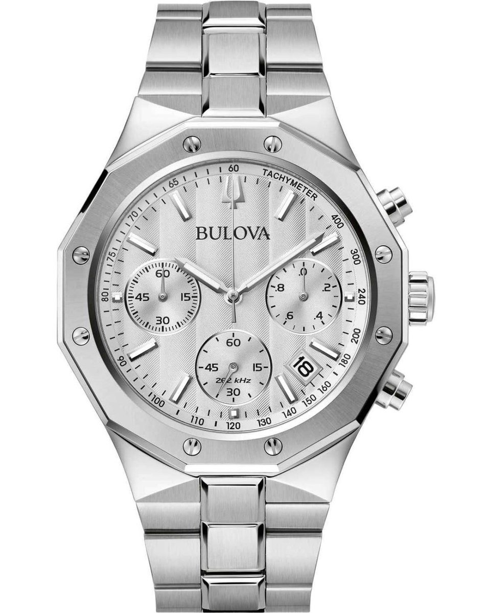 Bulova Precisionist 96B408 Horloge - Staal - Zilverkleurig - Ø 44 mm