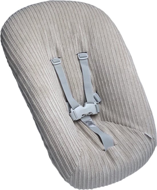 Foto:  01 newborn hoes beige zand rib stokke tripp trapp ook geschikt voor kidsmill up 