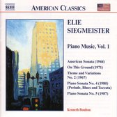 Kenneth Boulton - Elie Siegmeister: Piano Music, Vol. 1 (CD)