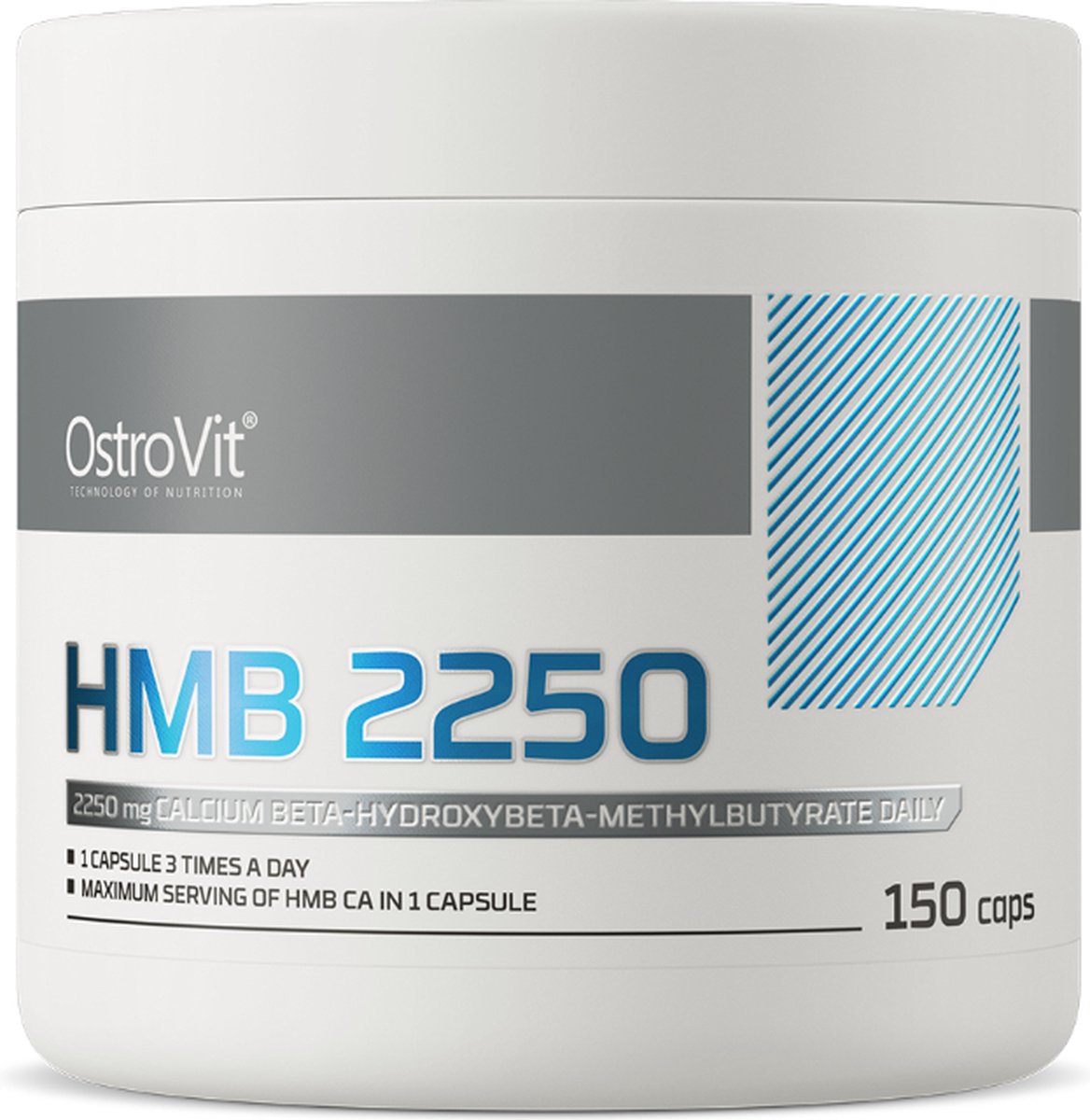 Goedkoopste Aminozuren - HMB - 2250 mg - 150 Capsules - OstroVit - Supplementen - Laboratorium Geteste Kwaliteit!