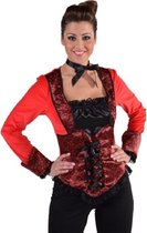 top burlesque rood - maat XL