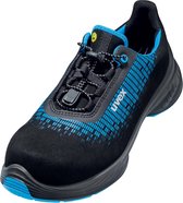 Uvex Safety Schuh Half Schuh 6830 Noir/Blau Pu- 44 (Weite 12)