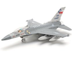 Nivard Vliegtuig Speelgoed - Straaljager Vliegtuig - Straaljager Model - Model Vliegtuig - Metaal - F16-grijs