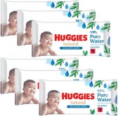 Huggies - Natural - 0% Plastic - Billendoekjes - 288 babydoekjes - 6 x 48