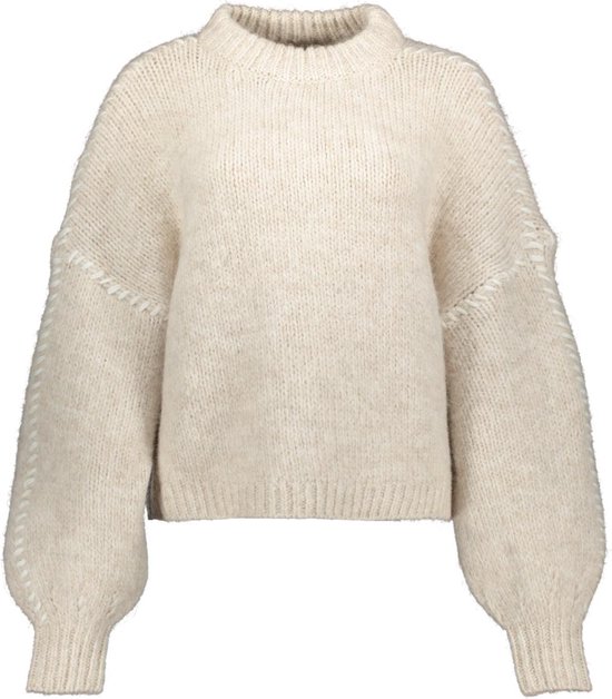 Vero Moda Trui Vmzen Ls O-neck Pullover Ga Exp Rep 10319990 Birch/melange Dames Maat - S