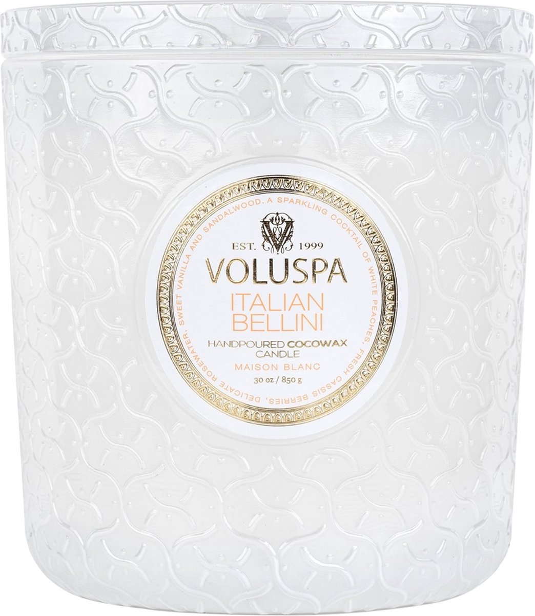 Voluspa Geurkaars Maison Blanc Italian Bellini Luxe Candle 850gr