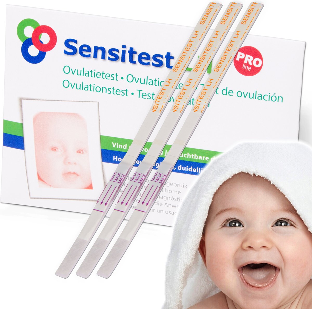Goedkoopste Sensitest Ovulatietest PRO • pakket 24 stuks