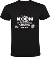 Ik ben Koen, elk drankje dat jullie me vandaag aanbieden drink ik op Heren T-shirt - feest - drank - alcohol - bier - festival - kroeg - cocktail - bar - vriend - vriendin - jarig - verjaardag - cadeau - humor - grappig