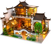 Hongda DIY Maisons miniatures – Kit de construction de maquettes – Modélisme en bois – Pour Adultes (14+) – Maison de poupée – DIY – Villa chinoise – Charm poétique