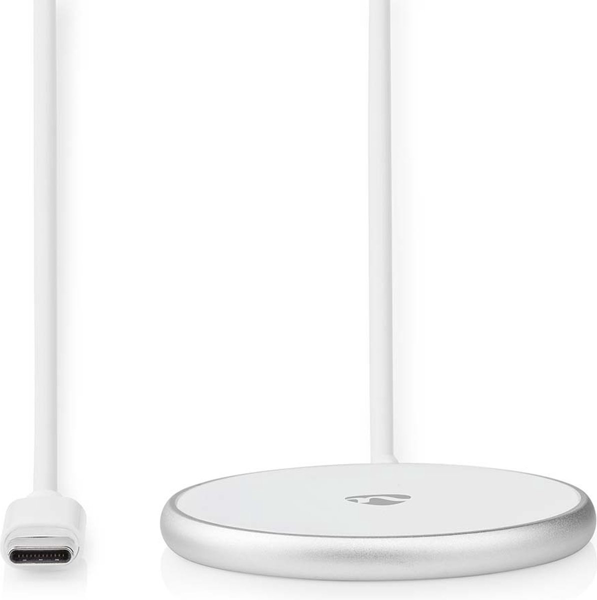 Nedis Draadloze Oplader - 5 / 7.5 / 10 / 15 W - 1.0 / 1.1 / 1.67 / 2.0 A - Inclusief kabel - USB Type-C - 1.00 m
