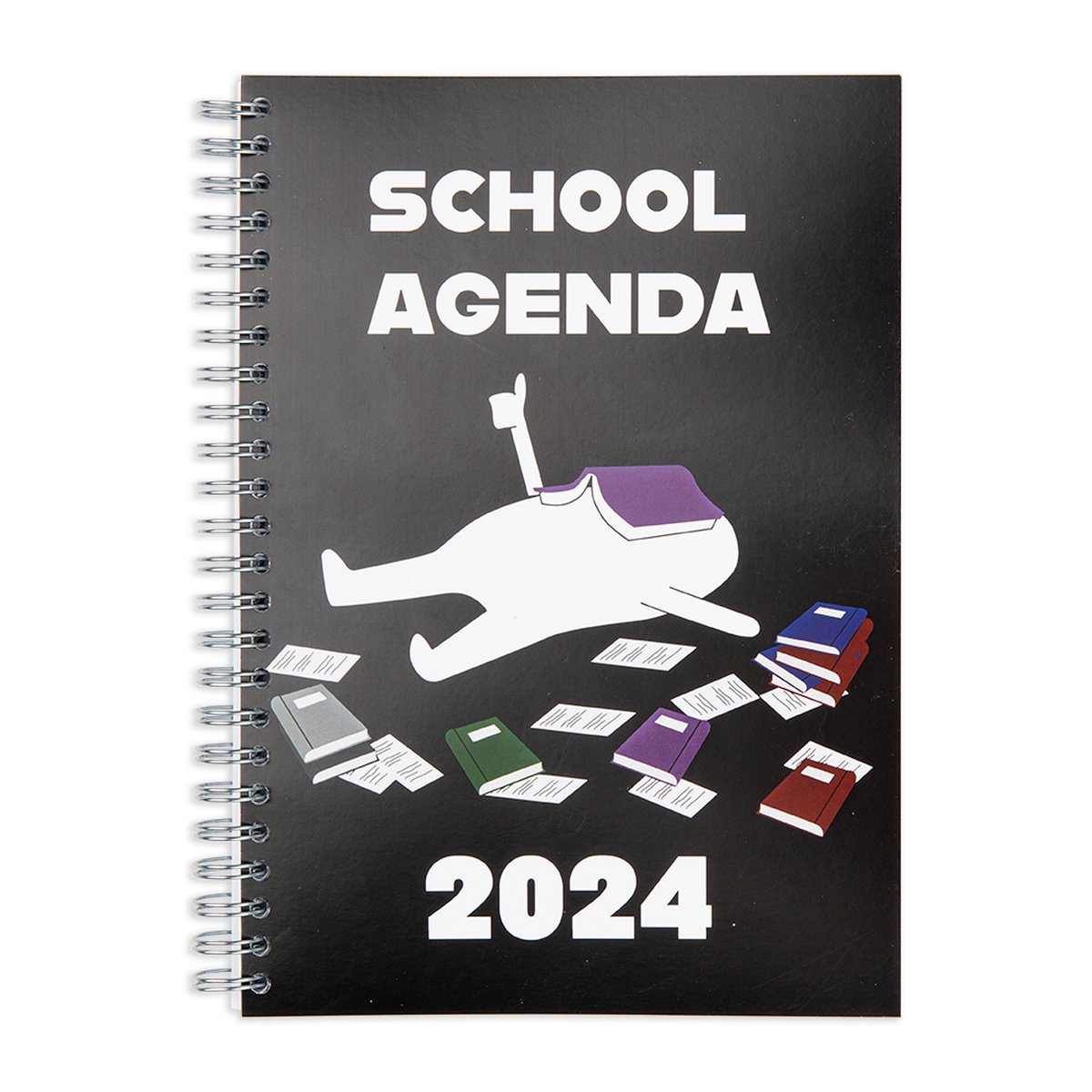 Agenda XL 2023 2024 Misty Grey - Agenda Semainier 17 Mois 2023 2024 - Agenda