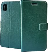 Portemonnee Book Case Hoesje Geschikt voor: iPhone X / XS - groen